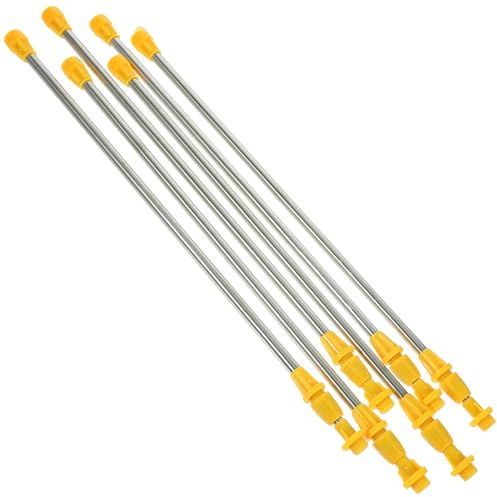 OSALADI Lot de 6 Tiges Télescopiques en Acier Inoxydable 45-80 CM Lance de Pulvérisation Longue pour Jardinage et Agriculture Tige Rechargeable pour Pulvérisateur D’Arrosage Robuste et
