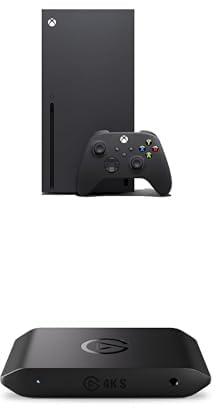 Xbox Series X - 1 TB plus Elgato 4K S – External Capture Card for PS5, Series X/S, Switch 2, PC, Mac, iPad | 4K60, 1440p120, or 1080p240 Passthrough and Capture