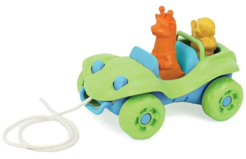 Green Toys Nachziehauto Nachziehspielzeug Kleinkind, grün