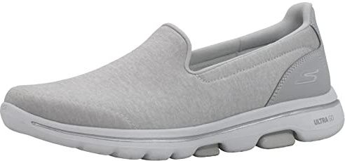 Skechers Women's GO Walk 5 - Honor Shoe, Gray, 7.5 W US