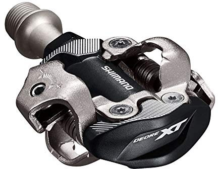 SHIMANO DEORE XT PD-M8100 SPD Pedal, Without Reflector, Includes Cleat, Black, One Size