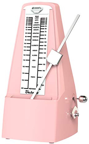 Mechanisches Metronom lauter Klang Klaviertrommel Violine Saxophon Pink