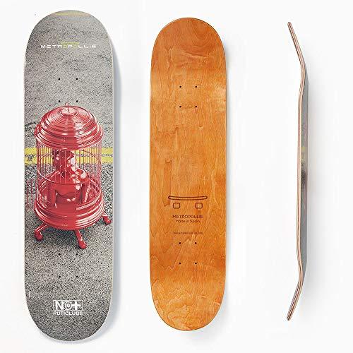 Metropollie Skate Board 8.375 Käfig, Skate für Jungen Mädchen Teenager Erwachsene Anfänger, 7 Schichten Board 100% Kanadischer Ahorn Hard Rock