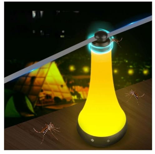 Ventilateur Anti Mouche De Table avec lumière Anti-Insectes ， Attrape Mouche Type Suspendu De Bureau Disponible ， Ventilateur à Mouche Anti Mouche Exterieur
