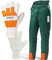 Safetytex Forstschutz Set - 2 teiliges Forstset - KWF geprüft - Schnittschutzhose & Handschuhe - für Forst & Gartenarbeit Gr. 50