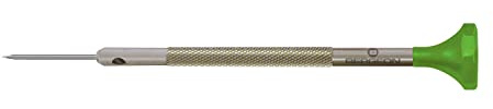 Bergeon Schraubendreher 30081-AT-090, aus Inox, mit Edelstahlklinge, 0,9 mm, mit 2 Ersatzklingen