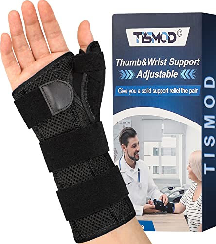 TISMOD Handgelenk Bandagen,Handgelenkstütze mit Daumen Schiene,Links Rechts Bandage Handgelenk für Sehnenscheidenentzündung,Karpaltunnel Arthritis,Verstauchungen, Nachtschlaf Handgelenkbandage