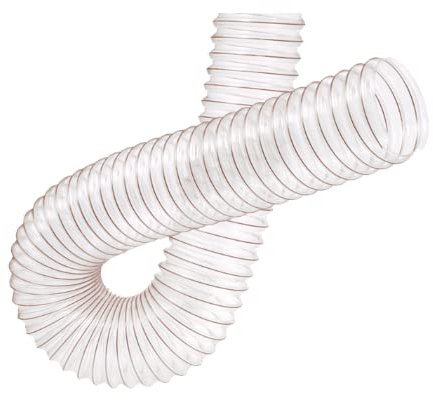 Tubo flex aspirazione poliuretano con spirale acciaio ramato flessibile (⌀80mm 1mt)