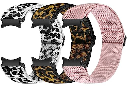 Runostrich Elastiskt armband kompatibelt med Samsung Galaxy Watch 7/6/5/4/FE 40 mm 44 mm/Galaxy Watch 5 Pro/Galaxy Watch 6/4 Classic 43 mm 47 mm 42 mm 46 mm nylon sport klockarmband kvinnor och män