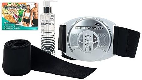 Genius Gymform Electro Réducteur de graisse EMS Appareil d'entraînement 3 en 1 pour bras, jambes, ventre, appareil d'harmonisation des abdominaux, musculation pour hommes et femmes Lot de 6 pièces