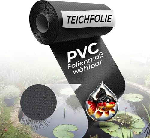 Black Forest Pond Shop Teichfolie 2 x 9 m, Stärke 0,50 mm für DIY Teich, Schwimmteich, Gartenteich, Badeteich auch Ideal für Ihr Hochbeet im Garten - Teichfolie 2x9m