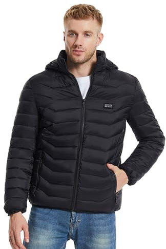HAMIL Heater Jacket - Windproof USB Charging Electric Body Warmer with 11 Heating Zones | Sports Thermal Coat Clothing Heatable Vest, USB Heated Jacket for Men Women