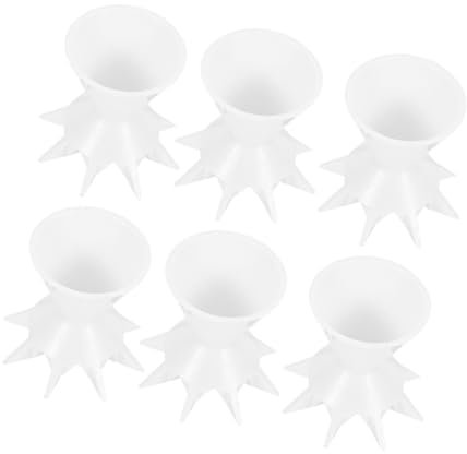 STOBOK Tazas de Vertido de Silicona 6 Unidades, Embudo para Pintura, Fáciles de Limpiar, para Estudiantes y Principiantes en Arte Fluido