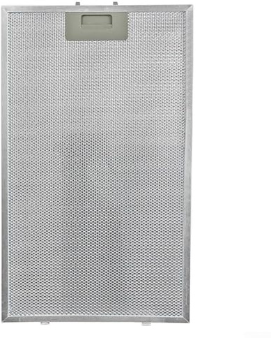 2 filtros de metal para campana extractora, filtro de rejilla de aluminio para campana extractora de cocina (400 x 275 x 9 mm)