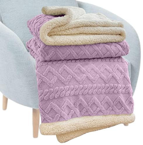 Coperta morbida in finto cashmere, morbida e calda, coperta in pile per divano e letto