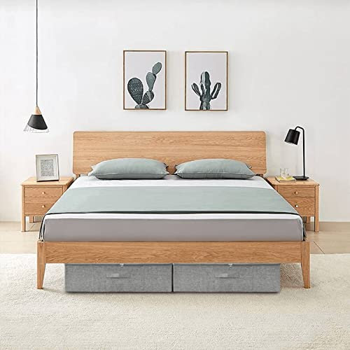 ZEYUAN Aufbewahrungsboxen 2 STK Spielzeugkiste, Aufbewahrungskiste, Kleideraufbewahrung, Kleideraufbewahrung & Organisation, Stoff 70x40x18 cm Grau