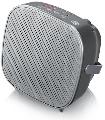 Brandson - Heizlüfter energiesparend leise - elektrischer Keramik Heizstrahler - Elektroheizung mit 2 Heizstufen - Überhitzungsschutz - Thermostat - Bad Schlafzimmer Wohnzimmer - GS Sicherheit