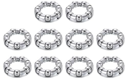 QUARKZMAN Cuscinetto a Sfere per Pedivella della Bicicletta 1/4 di Pollice (6mm) x 7 Sfere, 10pz Cuscinetti a Sfere di Ricambio per Cuscinetti del Movimento Centrale e Cuscinetti del Telaio