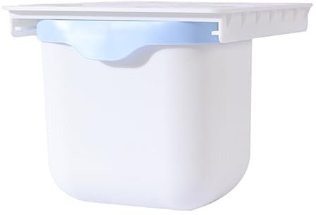 DECHOUS Office Desk Dustbin under The Table Waste Bin Compact Waste Storage Bucket for Home and Office