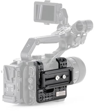Tilta Piastra di montaggio laterale compatibile con Sony FX6, con etichette di indice della fotocamera, 1/4”-20, 3/8”-16 con punti di localizzazione e Cold Shoe ES-T20-SMP