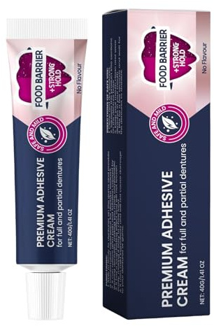 WJnflQN Adhesivo para Dentaduras - Pegamento para Parciales - Adhesivo Termoplástico Suave 40g Fijación de Dentaduras para Mujeres, Hombres, Personas Mayores, Cuidado Diario, Hogar, Viaje