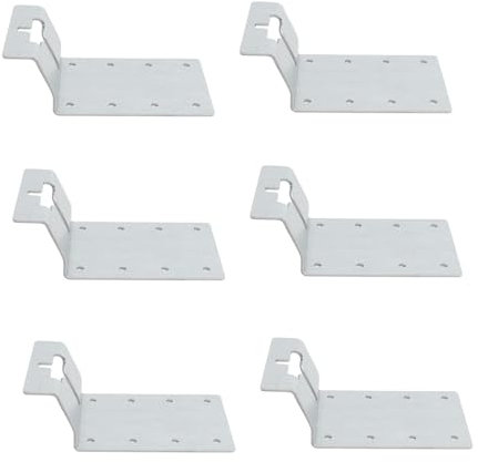 Masyrt 3 pollici - Cassetta postale T dopo staffa di montaggio con placcatura in ferro, supporto multifunzionale per recinzione con adattatori verticali per giardini