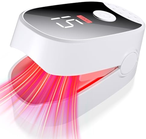 Appareil Traitement Laser Mycose Ongles Mycose Ongles des Pieds Nettoyage et Réparation Ongles pied puissant (650nm*6+470nm*6+1064nm*1)