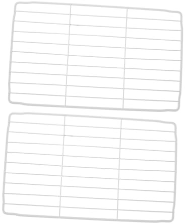 HOMSFOU 2pezzi Ripiano Sostitutivo Per Congelatore Divisore Per Frigorifero in Ferro Bianco Organizer Per Ripiani Per Congelatore Cestelli Metallici Per Separatore Per Frigorifero Ripiano
