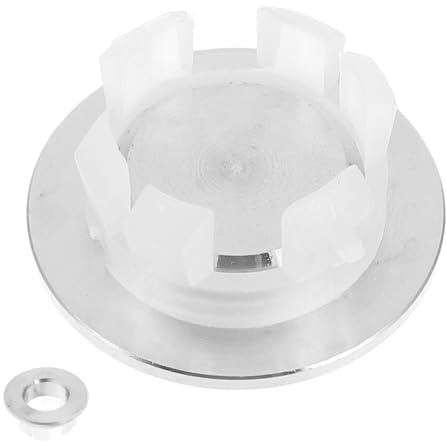 Toddmomy Stainless Steel Bathroom Sink Overflow Ring Decorative Cover for Ceramic Basin Overflow Hole Versatile Fit for Washbasins Water Splash Control Suitable for Home Hotel Commercial