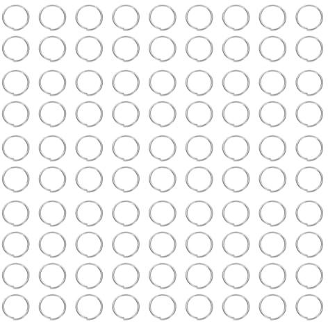 Veemoon 400 piezas Argollas Abiertas de Acero Inoxidable para Hacer Joyería Cierres para Collares y Pulseras para Llaveros Reparación de Accesorios y Proyectos Artesanales Color Acero