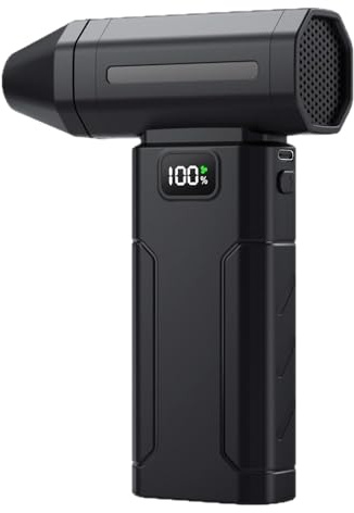 Spolverino Elettrico: Soffiatore Ad Aria Compresso Ricaricabile 6000 MAh, 100000 RPM, Potente Ventilatore Con 5 Ingranaggi, Peso Leggero 237 G | Strumento Di Rimozione Della Polvere Senza Fili