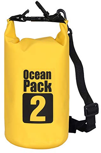 TopSupplier 2L/5L/10L/15/20/30L 500D Heave-Resistant PVC Tarpaulin Waterproof Dry Bag Bag for Kayaking/Boating/Canoeing/Fishing/Camping/Pool/Rafting/Snowboarding