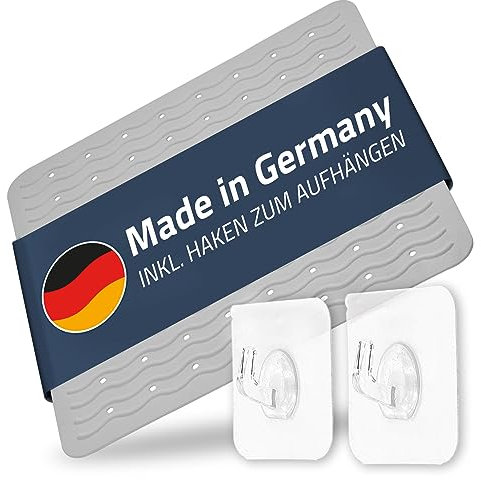 RIDDER – Duscheinlage Playa ca. 54x54cm, grau, 100% TPE | Made in Germany Duschmatte aus hautfreundlichem TPE. Maschinenfeste Antirutschmatte mit Saugnäpfen & Ablauföffnungen