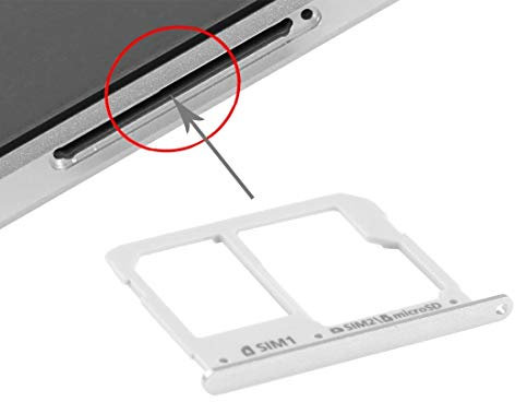 MEIHE-Parts Hochwertige Ersatzteile SIM-Kartenfach und Micro SD-Kartenfach für Samsung Galaxy A3 (2016) / A3100 & A5 (2016) / A5100 & A7 (2016) / A7100 ersetzen Defektes Mobiltelefon reparieren.