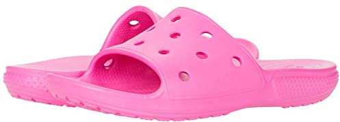 Crocs Classic Slide Kids, Sandali a Punta Aperta - Bambini, 30/31 EU, Rosa (Electric Pink)