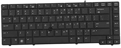 SDENSHI Teclado De Repuesto para Computadora Portátil con Punta para HP Elitebook 8440P 8440W 8440