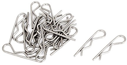 sourcing map 20 Stück Federsplint 1.5mm x 33mm Haarnadeln Splint Clip | Hardware Silber Ton Sicherungssplinte