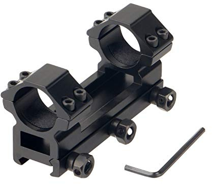 ToopMount Anello tattico di Montaggio 25,4 mm di Portata per la Caccia Anelli di Montaggio a Doppio Tubo su rotaia Picatinny per la Caccia al mirino Ottico Airsoft
