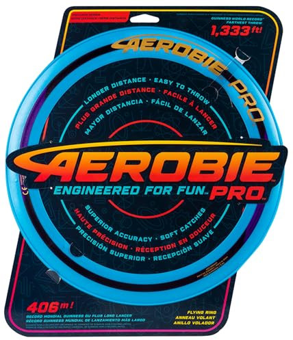 Aerobie Pro Flying Ring Wurfring mit Durchmesser 33 cm, blau, für Erwachsene und Kinder ab 5 Jahren (TOGGO Toys 2022)
