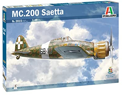 Italeri 2815 MC.200 Saetta, Scala 1:48, Plastic Model Kit, Modello in Plastica da Montare, Modellismo, Grigio