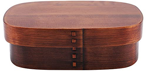 Vintage Lunch Box Containers Box Lunch Box, Study Wooden Bento Box, Wood Bento Boxes School Home for studnet woker(18 * 12 * 5.5cm/ 3)