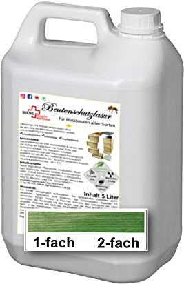 Biene+ Beutenschutz Lasur Mattgrün 5l im Kanister