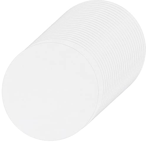 500 Blatt Rund Burger Papier, 15cm Pergamentpapier Backpaper Luftfritteuse Weiß, Antihaft Dim Sum Papier, Hamburger Patty Papier Fettdicht, Bambus Dampfpapier für Dämpfkorb Ofen Air Fryer (15cm)