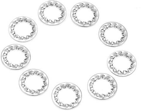 Zahnscheibe, Sicherungsscheiben, Fächerscheibe Edelstahl Gezahnte Außenverzahnte Sicherungsscheibe Flachwerkzeugsatz(20Pcs M12)