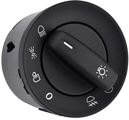 Car Headlight Switch Scheinwerferschalter Nebelscheinwerferschalter/Passend for VW Caddy III Touran /Passend for Jetta Golf V VI 5 6 /Passend for Jetta /Passend for Passat B6 CC Rabbit 1K0 941 431N He
