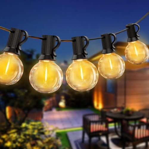 VIFLYKOO Guirlande Lumineuse Extérieure 12M, Guirlande Guinguette avec 18+3 LED Ampoules, IP44 Imperméable, Guirlande Lumière Décoration pour Patio, Balcon, Jardin, Pergola, Noël, Intérieur