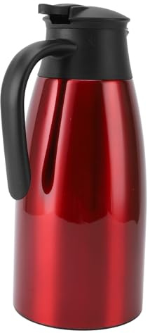Caraffe Isolanti Termici Bollitore Caraffa Termica da 2 Litri Brocca per Caffè Isolata in Acciaio Inossidabile per Tè, Acqua e Caffè (WINE RED)
