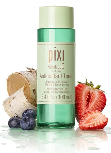 Pixi Beauty Antioxidant Tonic | Tonico Viso Idratante 3-in-1 (Tonico, Essenza e Siero) | Con Acqua di Betulla, Bacca Artica e Ceramide NP | Idratazione Intensa | 3,4 fl oz / 100 ml