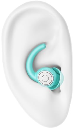 Ohrstöpsel zur Druckentlastung im Flugzeug, Reiseutensilien für Frauen, Männer und Kinder im Flugzeug, weiche, bequeme ohrstöpsel zum schlafen noise cancelling (blau, S/L)
