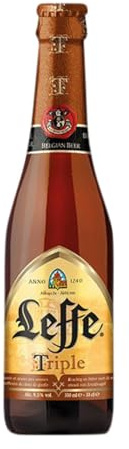 Bier 24 Einheiten Box Leffe Triple Blonde Drittel-Liter-Flasche 33 cl